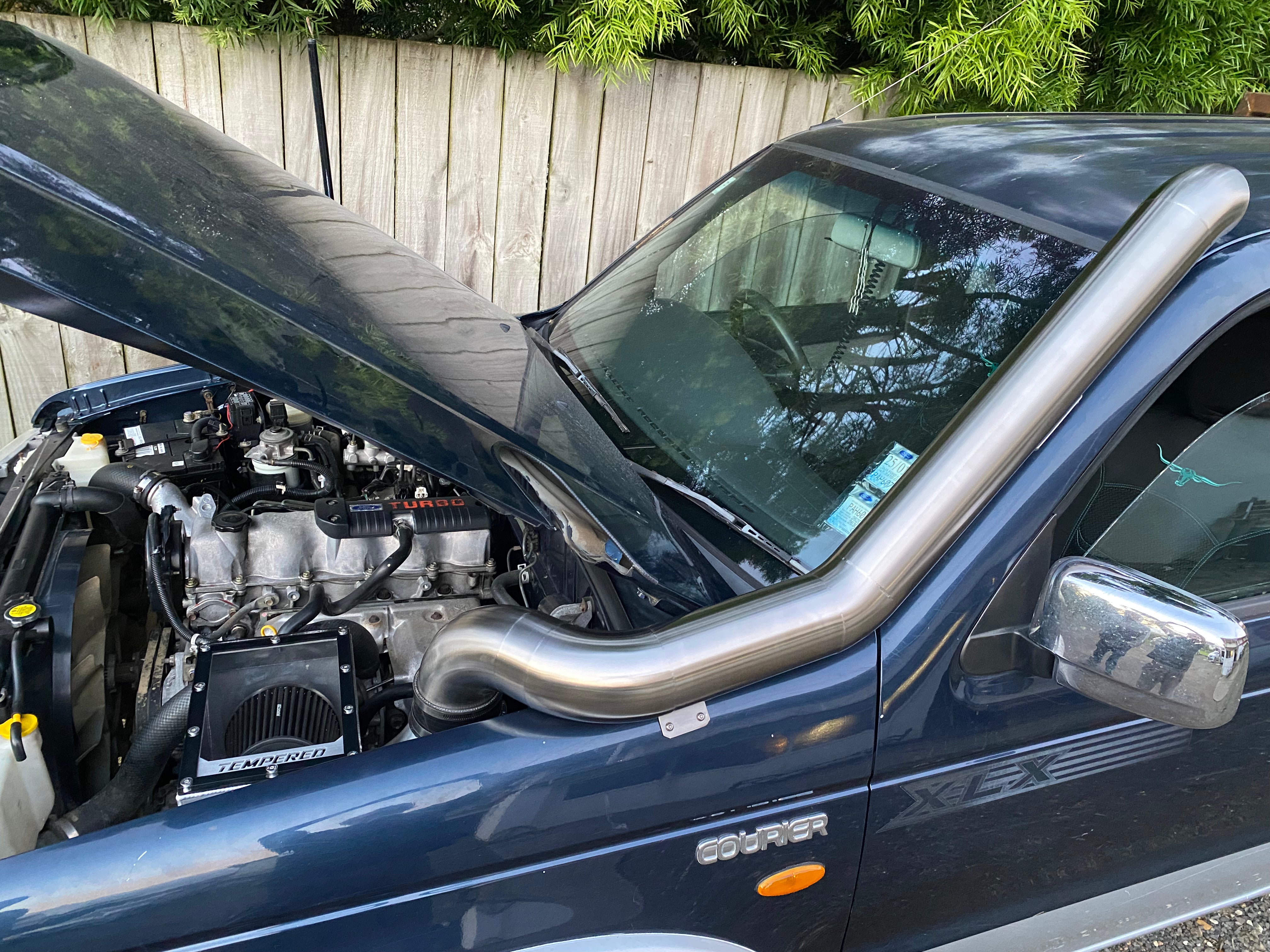 Ford Courier Snorkel and Airbox combo (bonnet entry)