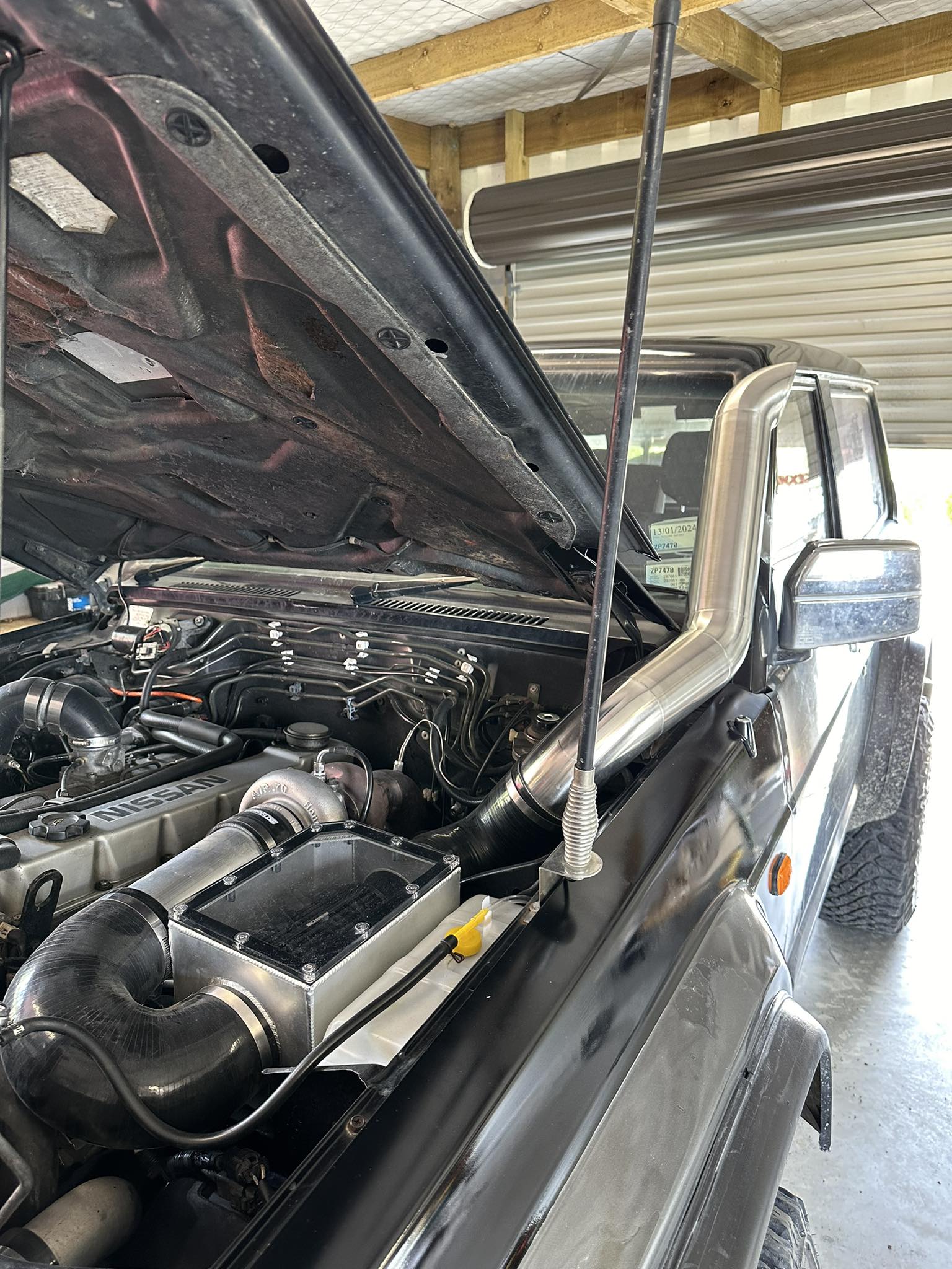 Nissan Safari/Patrol GQ Snorkel and Airbox combo (bonnet entry)