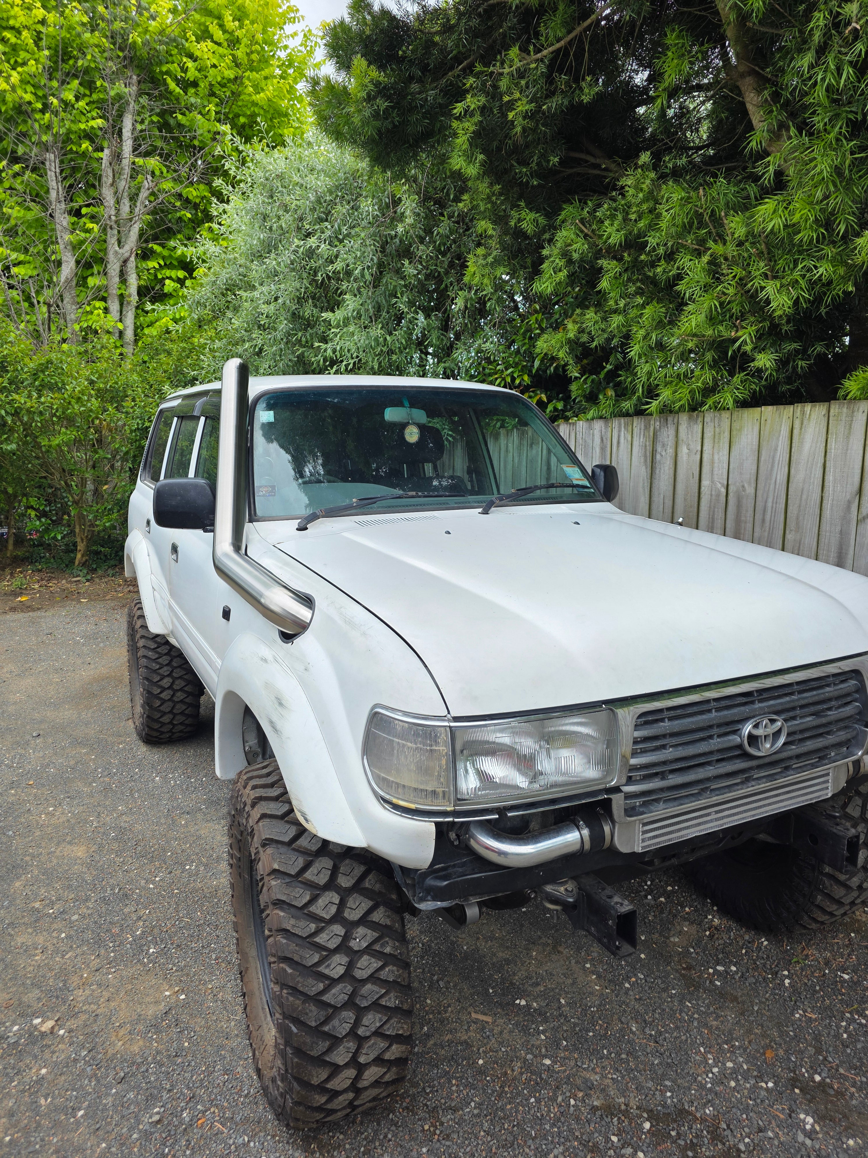 Toyota LandCruiser 80 Series Snorkel and AIrbox combo