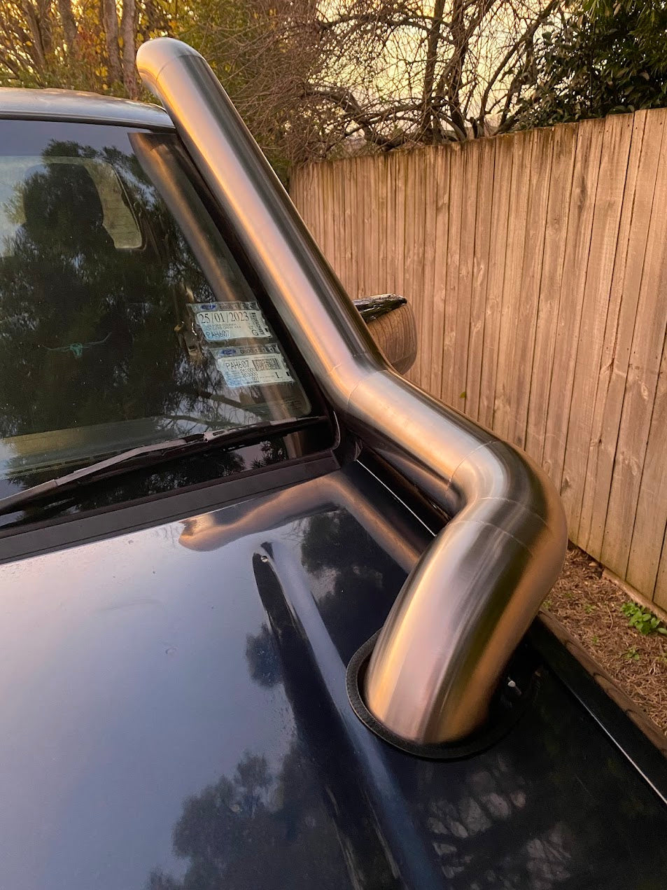 Ford Courier/Mazda Bounty Snorkel (bonnet entry)